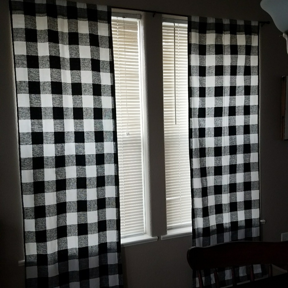 buffalo plaid curtains